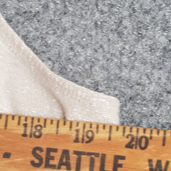 Charter Club Womens XL Extra Large Beige Scoop Neck Tank Top Sleeveless Metallic - Picture 7 of 10